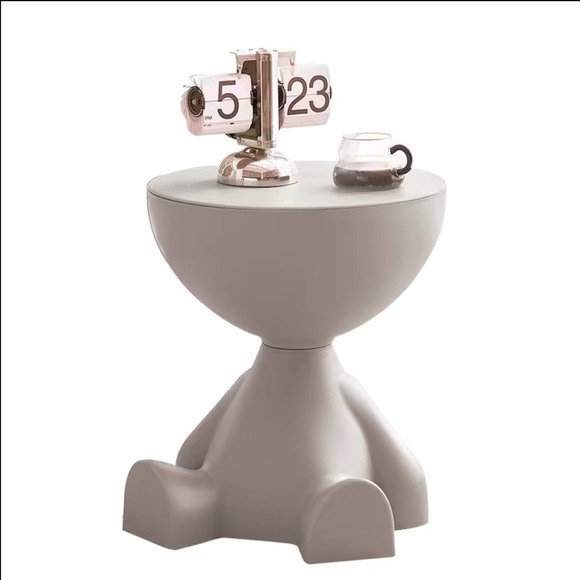 White Modern Side Table - Picture 1 of 2